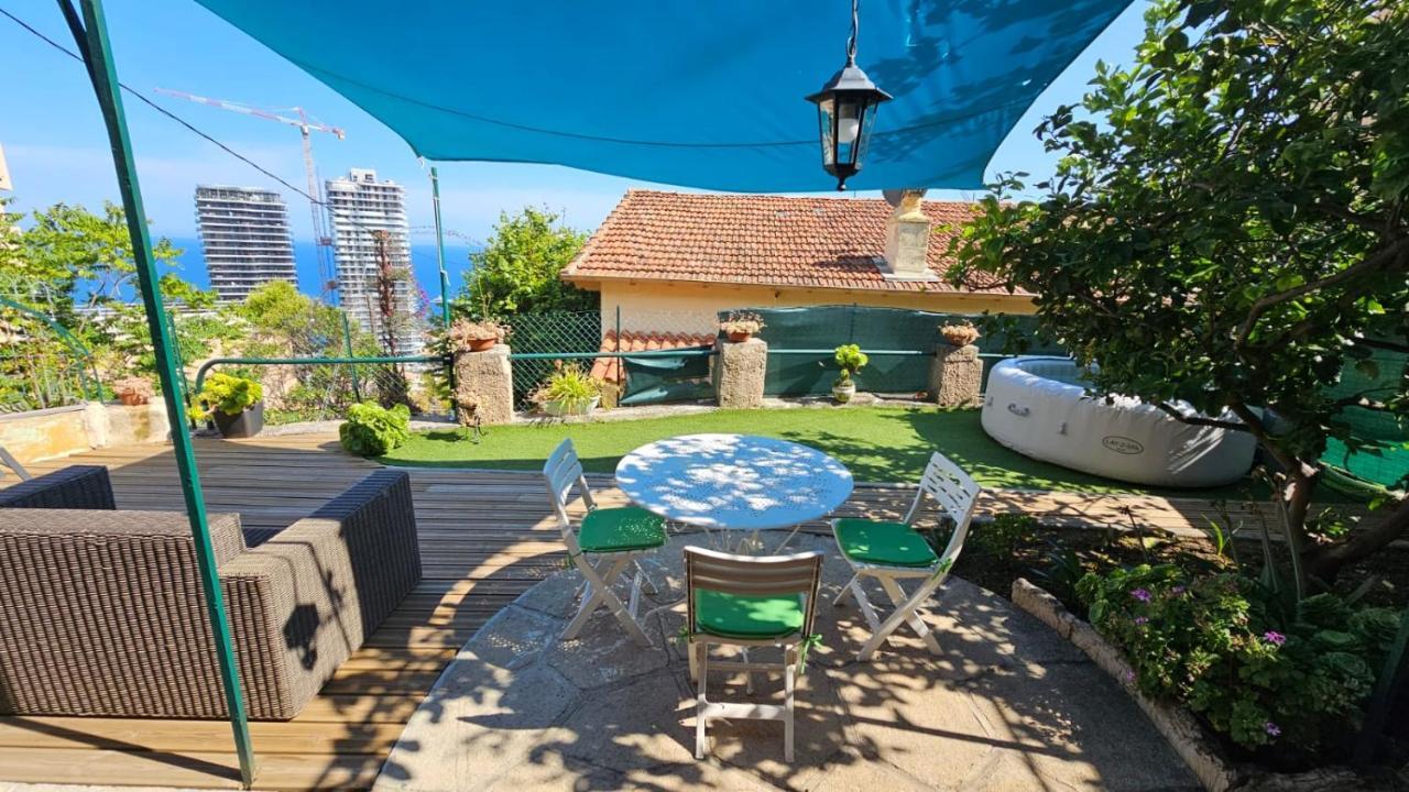 Maison Avec Jardin, Vue Mer Aux Portes De Monaco Beausoleil Zewnętrze zdjęcie